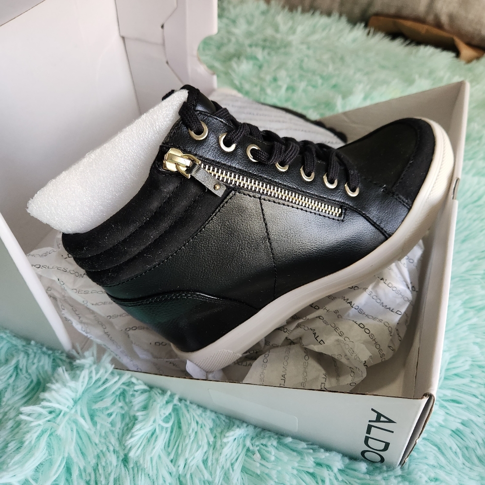 Aldo Black Leather sneaker